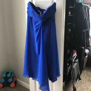 David’s Bridal Horizon Blue Bridesmaid dress